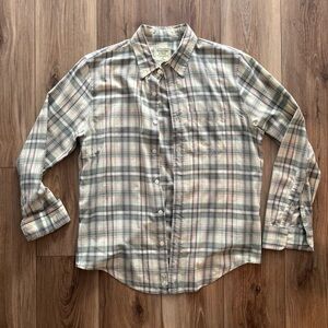 Abercrombie & Fitch Plaid Long Sleeve Button-Down Shirt Men’s M